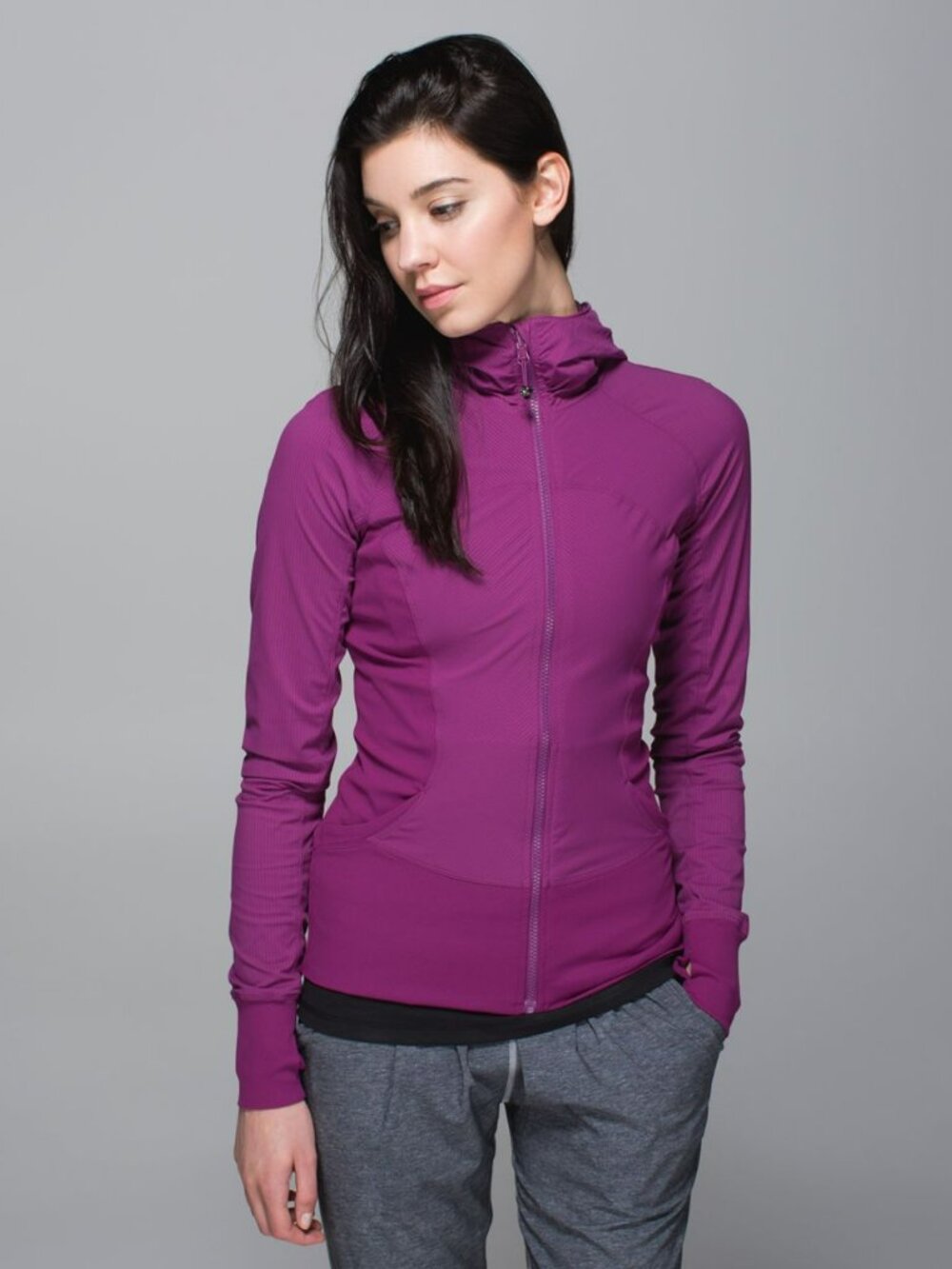 Lululemon Women's Regal Plum In Flux Reversible Full Zip Jacket 6